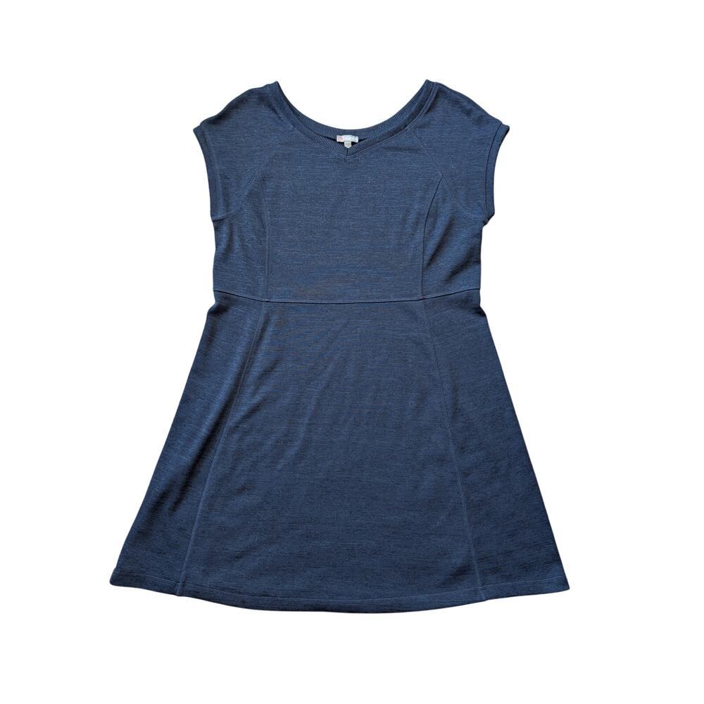 TALBOTS Women's Navy Blue , Large Petite; simple, minimalist summer dress